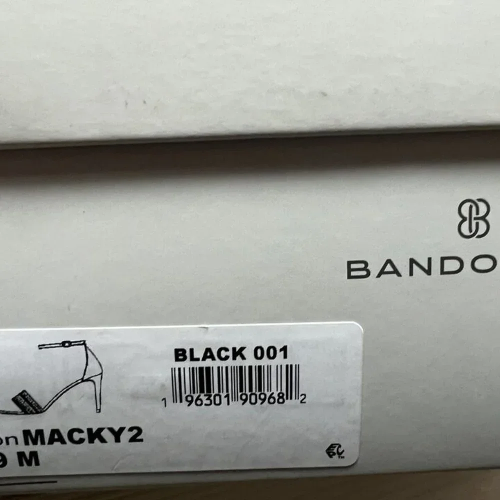 Bandolino Womens Macky Heel Black Size 9 M